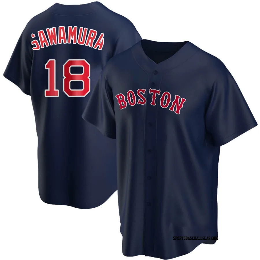 Hirokazu Sawamura Youth Boston Red Sox Navy Replica Alternate Jersey