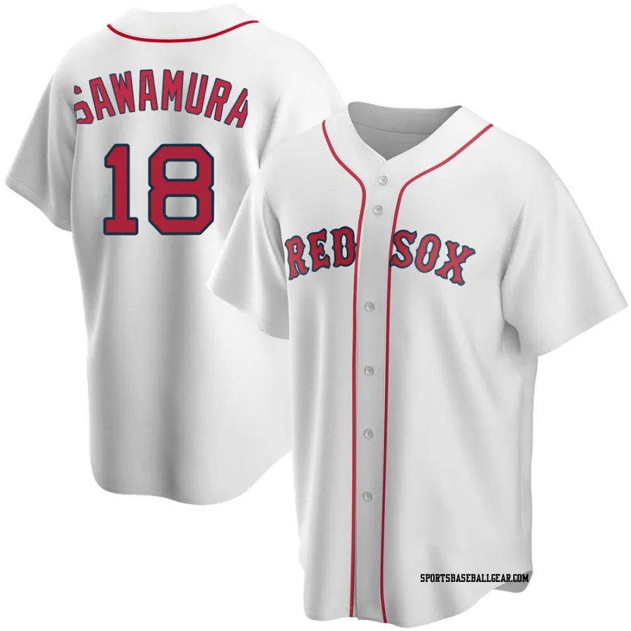 Hirokazu Sawamura Youth Boston Red Sox White Replica Home Jersey