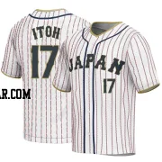 Hiromi Itoh Men's Japan Baseball White Replica 2023 World Baseball Classic Jersey