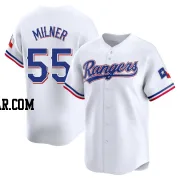 Hoby Milner Men's Texas Rangers White Limited Home Jersey