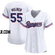 Hoby Milner Women's Texas Rangers Gold Limited White 2024 Collection Jersey