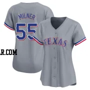 Hoby Milner Women's Texas Rangers Gray Limited Away Jersey