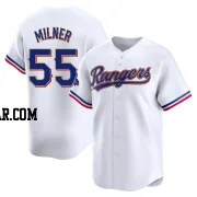 Hoby Milner Youth Texas Rangers Gold Limited White 2024 Collection Jersey