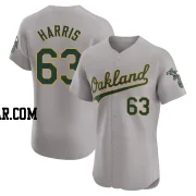 Hogan Harris Men's Oakland Athletics Gray Elite Road Jersey