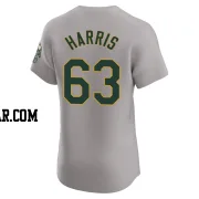 Hogan Harris Men's Oakland Athletics Gray Elite Road Jersey