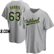 Hogan Harris Men's Oakland Athletics Gray Replica Road Jersey