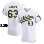 Hogan Harris Men's Oakland Athletics White Elite Home Jersey