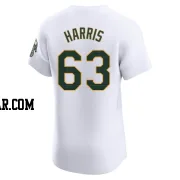 Hogan Harris Men's Oakland Athletics White Elite Home Jersey