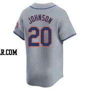 Howard Johnson Men's New York Mets Gray Limited Away Jersey