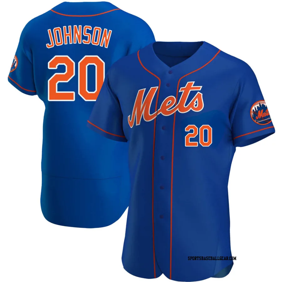 Howard Johnson Men's New York Mets Royal Authentic Alternate Jersey