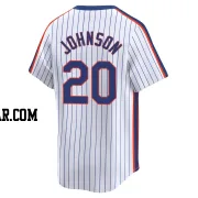 Howard Johnson Men's New York Mets White Limited Cooperstown Collection Jersey