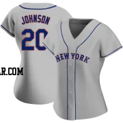 Howard Johnson Women's New York Mets Gray Authentic Road Jersey