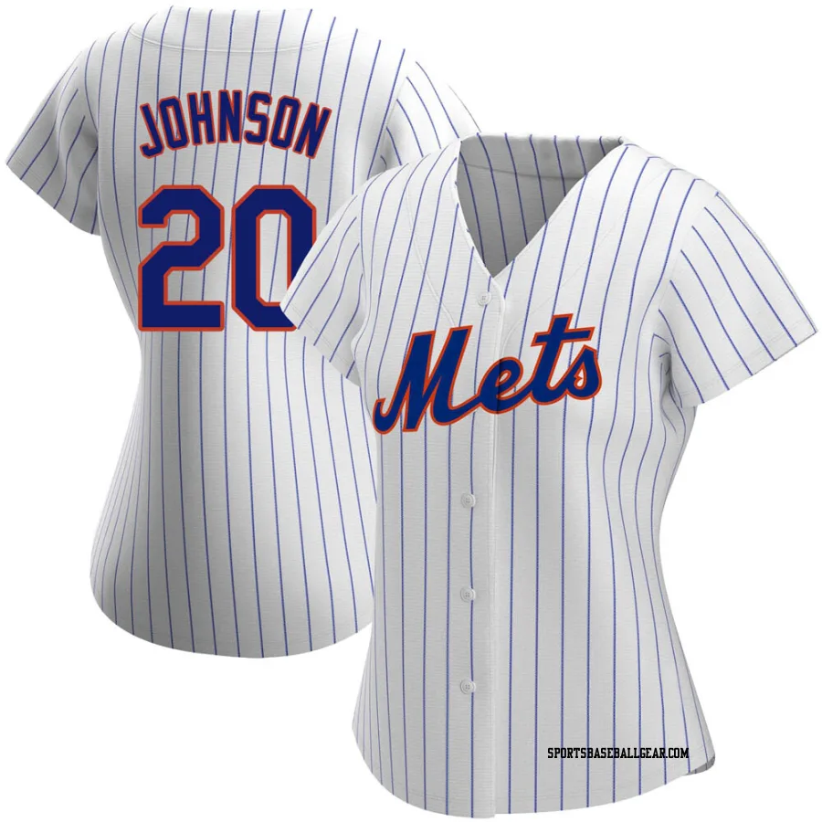 Howard Johnson Women's New York Mets White Replica Home Jersey