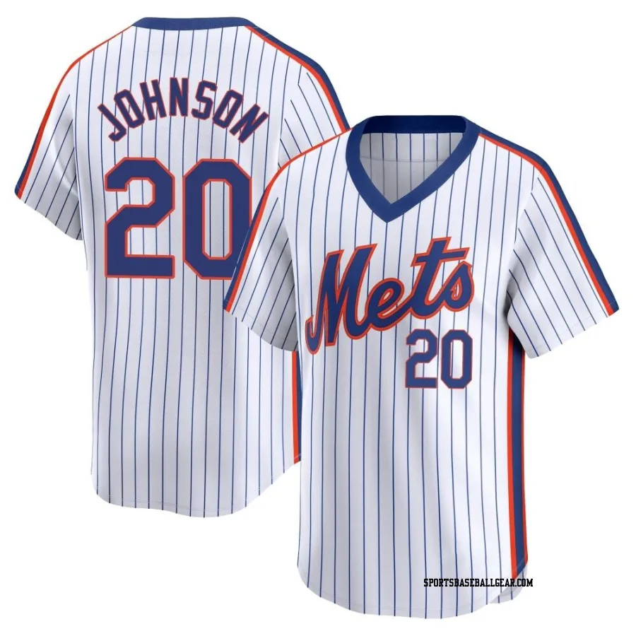 Howard Johnson Youth New York Mets White Limited Cooperstown Collection Jersey