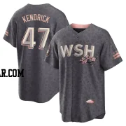 Howie Kendrick Men's Washington Nationals Gray Replica 2022 City Connect Jersey