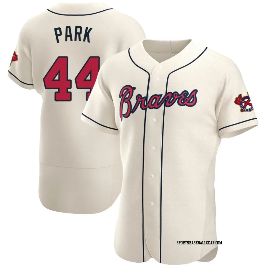 Hoy Park Men's Atlanta Braves Cream Authentic Alternate Jersey