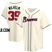 Hoyt Wilhelm Men's Atlanta Braves Cream Replica Alternate Jersey