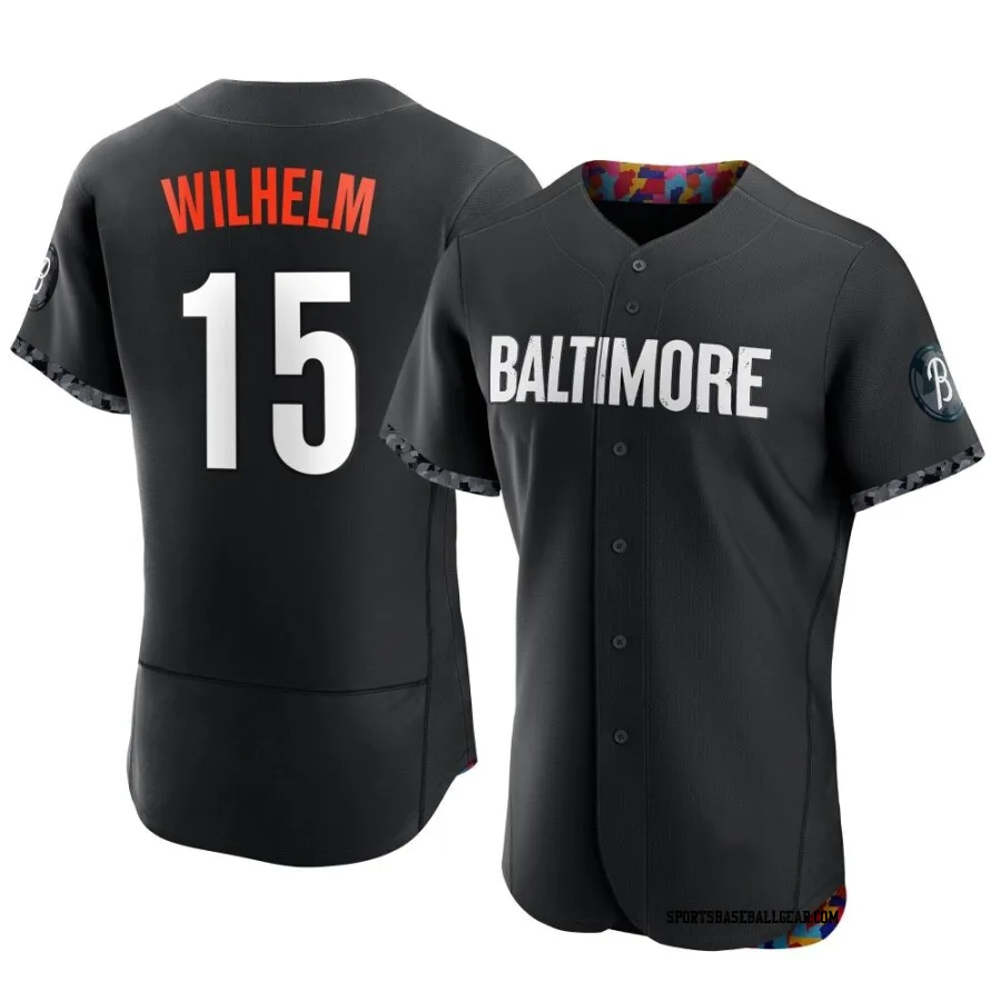 Hoyt Wilhelm Men's Baltimore Orioles Black Authentic 2023 City Connect Jersey