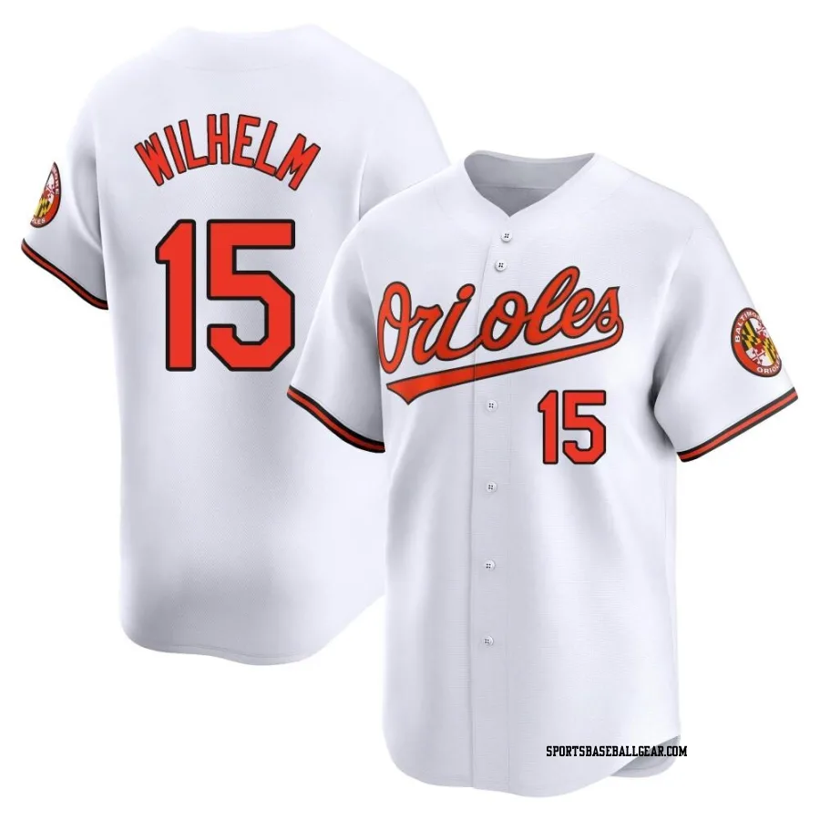 Hoyt Wilhelm Youth Baltimore Orioles White Limited Home Jersey