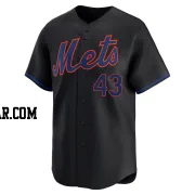 Huascar Brazoban Men's New York Mets Black Limited Alternate Jersey