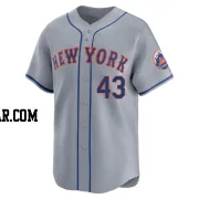 Huascar Brazoban Men's New York Mets Gray Limited Away Jersey