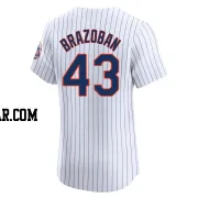 Huascar Brazoban Men's New York Mets White Elite Home Jersey