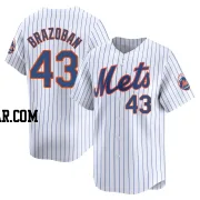 Huascar Brazoban Men's New York Mets White Limited Home Jersey