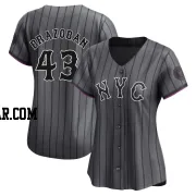 Huascar Brazoban Women's New York Mets Limited Graphite 2024 City Connect Jersey