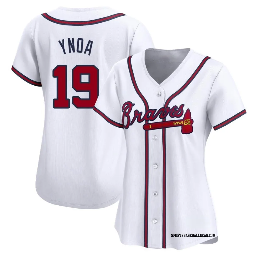 Huascar Ynoa Women's Atlanta Braves White Limited Home Jersey