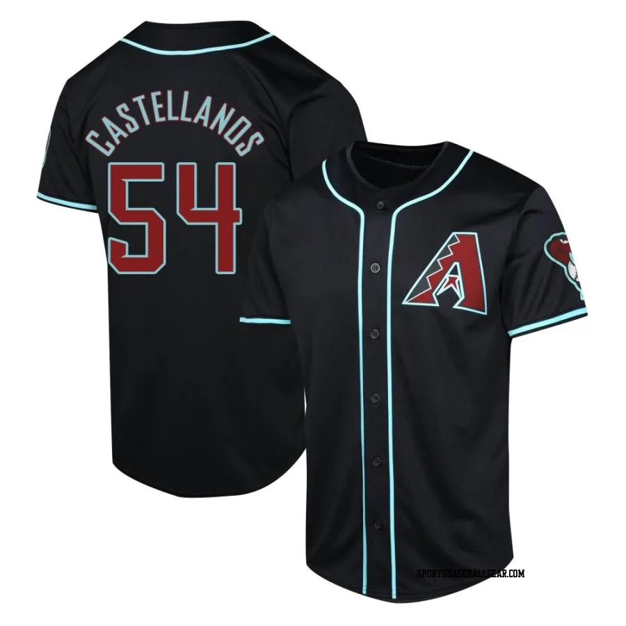 Humberto Castellanos Men's Arizona Diamondbacks Black Limited Alternate Jersey