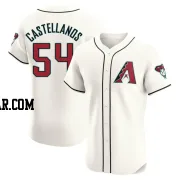 Humberto Castellanos Men's Arizona Diamondbacks Cream Elite Home Jersey