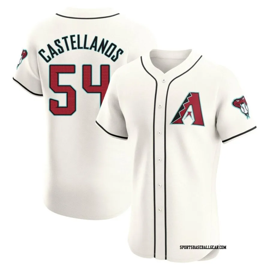 Humberto Castellanos Men's Arizona Diamondbacks Cream Elite Home Jersey