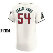 Humberto Castellanos Men's Arizona Diamondbacks Cream Elite Home Patch Jersey