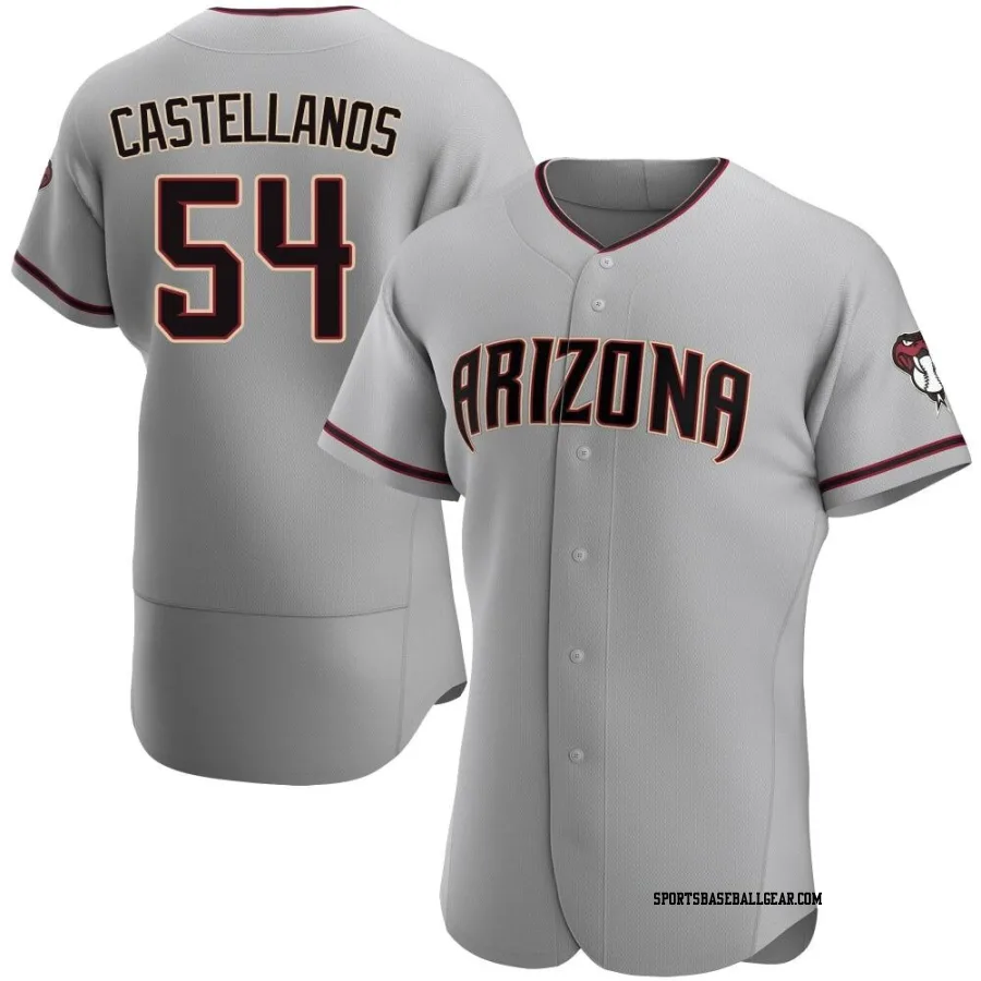 Humberto Castellanos Men's Arizona Diamondbacks Gray Authentic Road Jersey