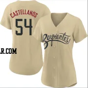 Humberto Castellanos Women's Arizona Diamondbacks Gold Authentic 2021 City Connect Cool Base Jersey