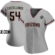 Humberto Castellanos Women's Arizona Diamondbacks Gray Authentic Road 2023 World Series Jersey