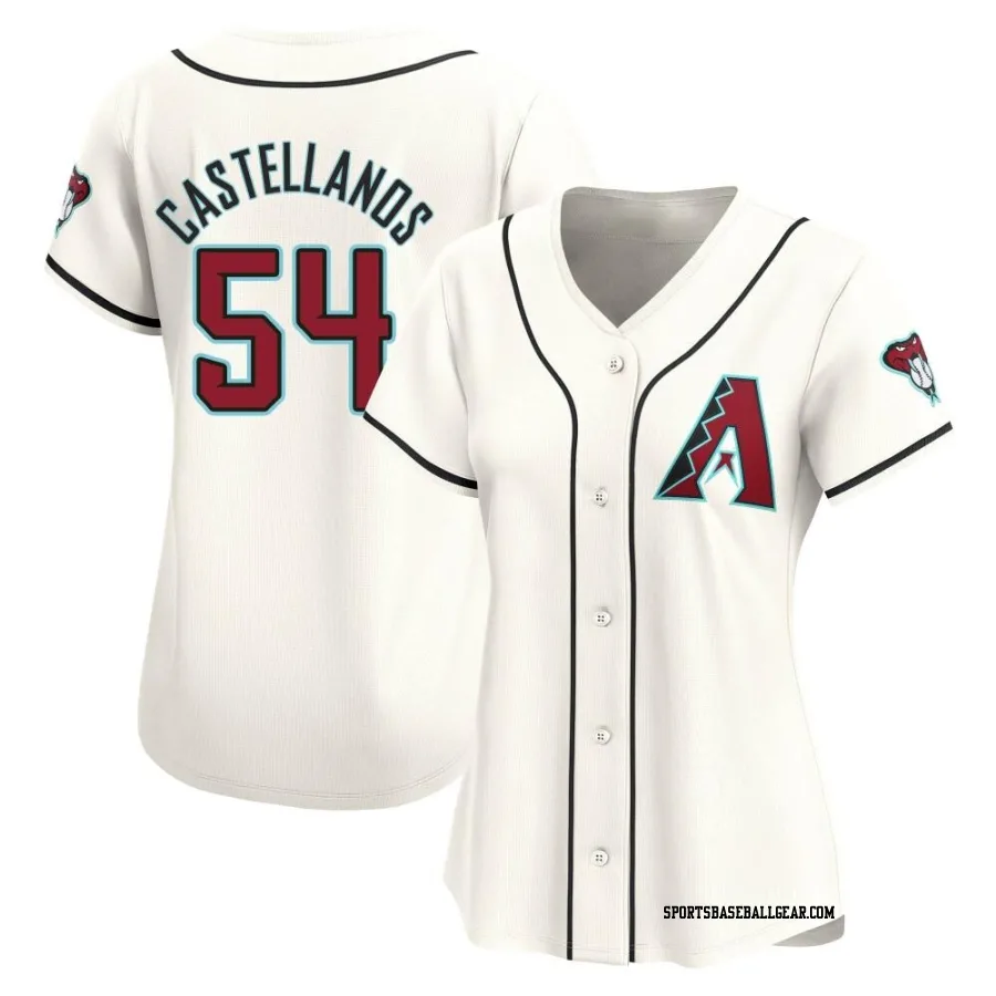 Humberto Castellanos Women's Arizona Diamondbacks White Limited Home Jersey