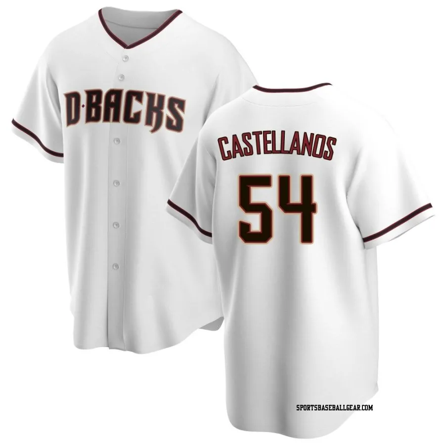 Humberto Castellanos Youth Arizona Diamondbacks White Replica Home Jersey