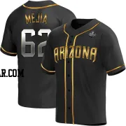 Humberto Mejia Men's Arizona Diamondbacks Black Golden Replica Alternate 2023 World Series Jersey