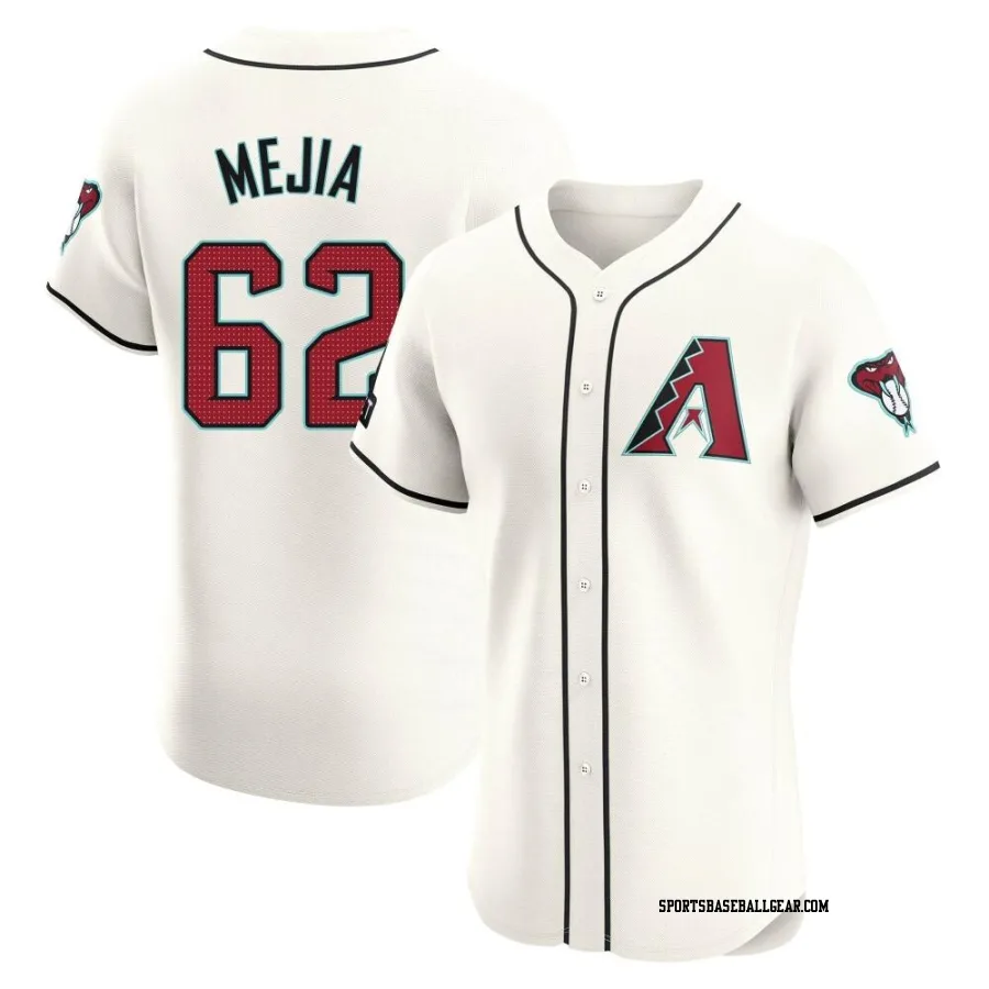 Humberto Mejia Men's Arizona Diamondbacks Cream Elite Home Patch Jersey