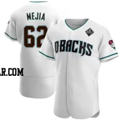 Humberto Mejia Men's Arizona Diamondbacks White Authentic Teal Alternate 2023 World Series Jersey