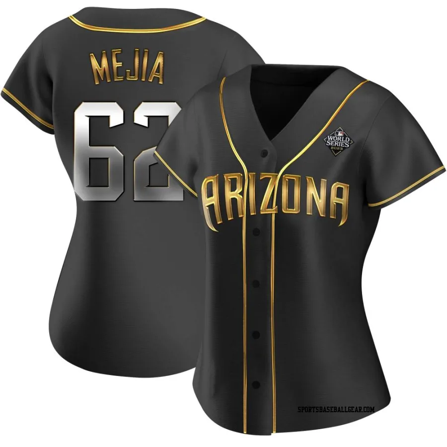 Humberto Mejia Women's Arizona Diamondbacks Black Golden Authentic Alternate 2023 World Series Jersey