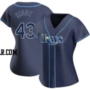 Hunter Bigge Women's Tampa Bay Rays Navy Authentic Alternate Jersey