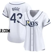 Hunter Bigge Women's Tampa Bay Rays White Limited Home Jersey