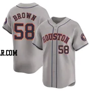 Hunter Brown Men's Houston Astros Gray Limited Away Jersey