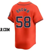 Hunter Brown Men's Houston Astros Orange Limited Alternate Jersey