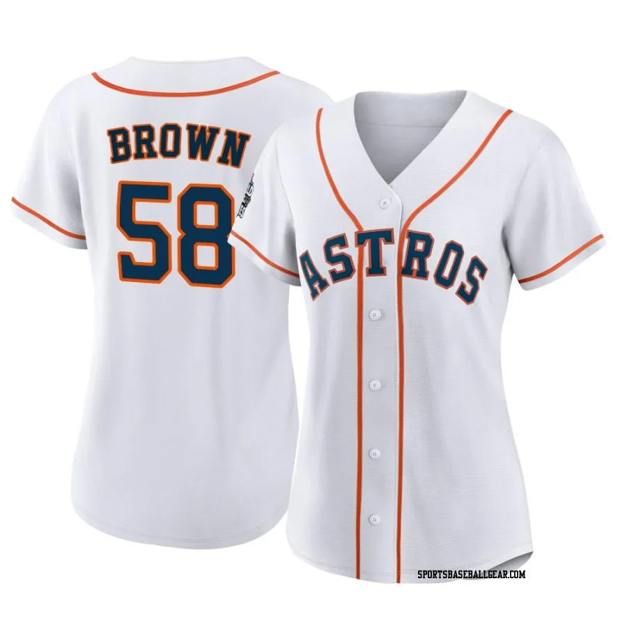 Hunter Brown Women's Houston Astros White Authentic 2022 World Series Home Jersey