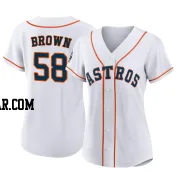 Hunter Brown Women's Houston Astros White Replica 2022 World Series Home Jersey