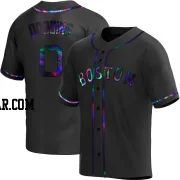 Hunter Dobbins Men's Boston Red Sox Black Holographic Replica Alternate Jersey