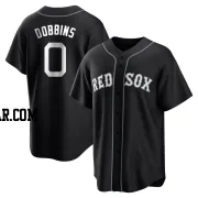 Hunter Dobbins Men's Boston Red Sox Black/White Replica Jersey